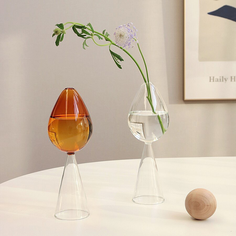 

Glass Nordic Flowers Vases Table Decorative Vase Decoration Minimalist Nordic Homes Plants Arrangement Holder