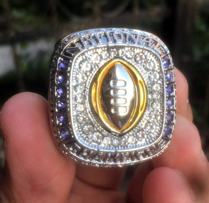 

LSU 2019 Tiger s ORGERON Nationals SEC Team champions Championship Ring With Wooden Box Souvenir Men Fan Gift 2020 wholesal