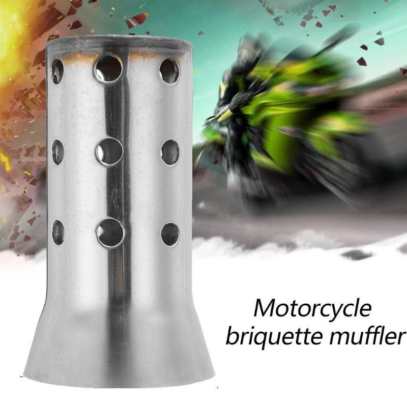 

51mm Inlet Motorcycle Exhaust Muffler Adjustable DB Killer Front Eliminator Catalyst Sound Noise G9Q0