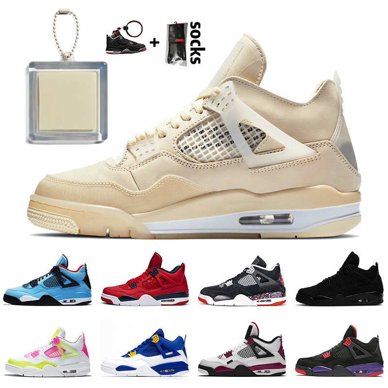 

Withe Jumpman 4 tag socks 2020-off sail 4 womens basketball shoes 4s mens trainers Retro PSGs Black Cat Bred Dio Neon Raptors sneakers, #4 currys 36-47