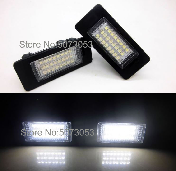 

24LED License Number plate lamp light for E39 E60 E70 X5 E53 X6 E90 E91 E92 E93 E82 F10 F11 F15 F30 F31 F32 F34 F25 F36 F80, As pic