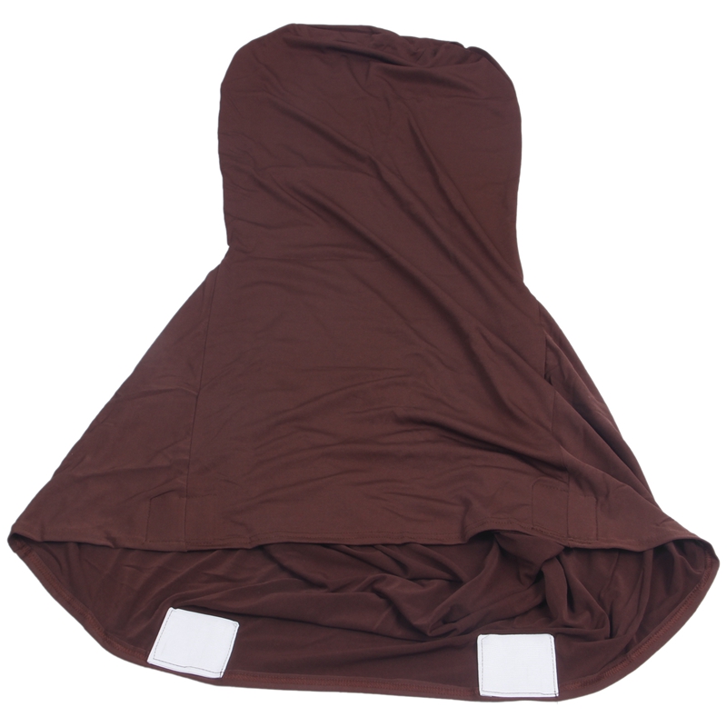 

Elegant Stretch Strap-free chair Bi-Elastic Chair cover made of elastane for banquet hall (coffee brown