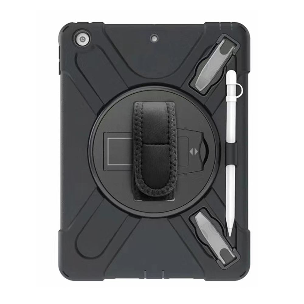 

Military Extreme Heavy Duty 360° rotation silicone shockproof tablet case for ipad 10.2 7 newipad 9.7 2017 2018 Screen protector hand strap