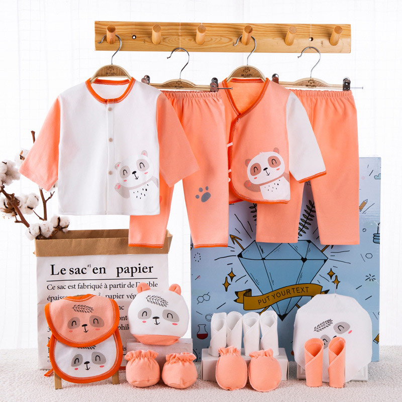 

Baby Clothing Sets 18 PCS 0-6mouth Baby Set Boy Girl Clothes Cotton Infant Suit Girl Clothes Outfits Pants, Blue