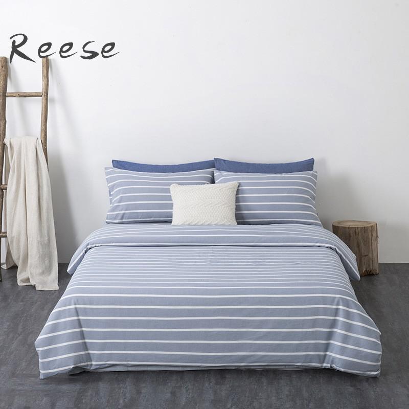 

Washed Cotton Cool Bedding Set Knitting Home Textile Solid Color Comforter Cover Flat / Fitted Sheet King Queen  Full Size