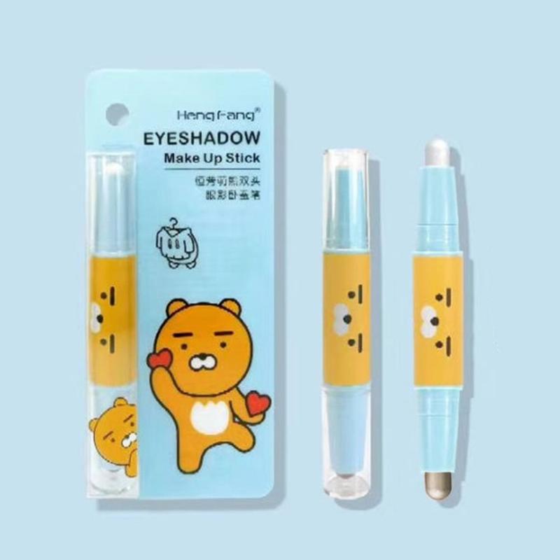 

Double Head Eyeshadow Makeup Stick Long Lasting Waterproof Sweat-proof Highlight Shimmer Glitter Eyeshadow Pen Cosmetic Tool, Color 3