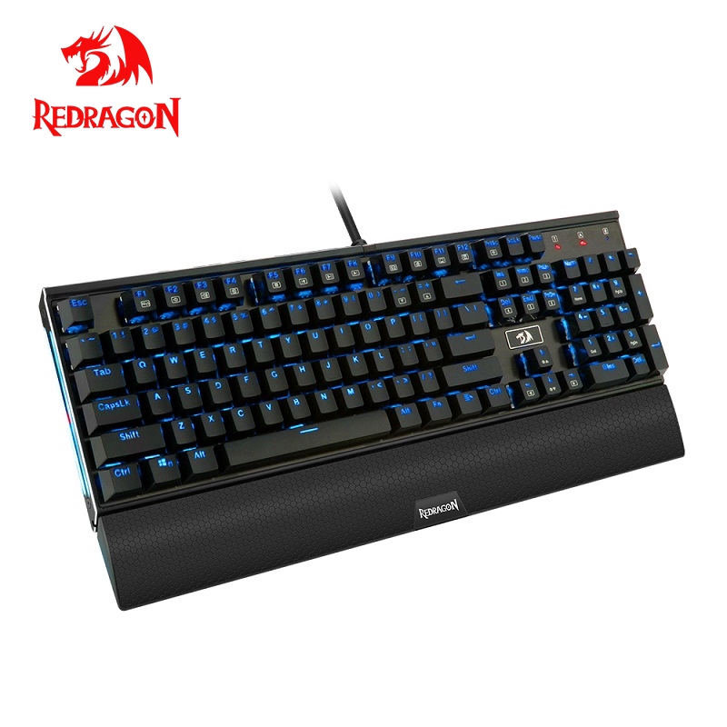 

Redragon K567 RGB USB mechanical gaming keyboard ergonomic LED backlit keys Full key anti-ghosting 104 wired PC Computer game
