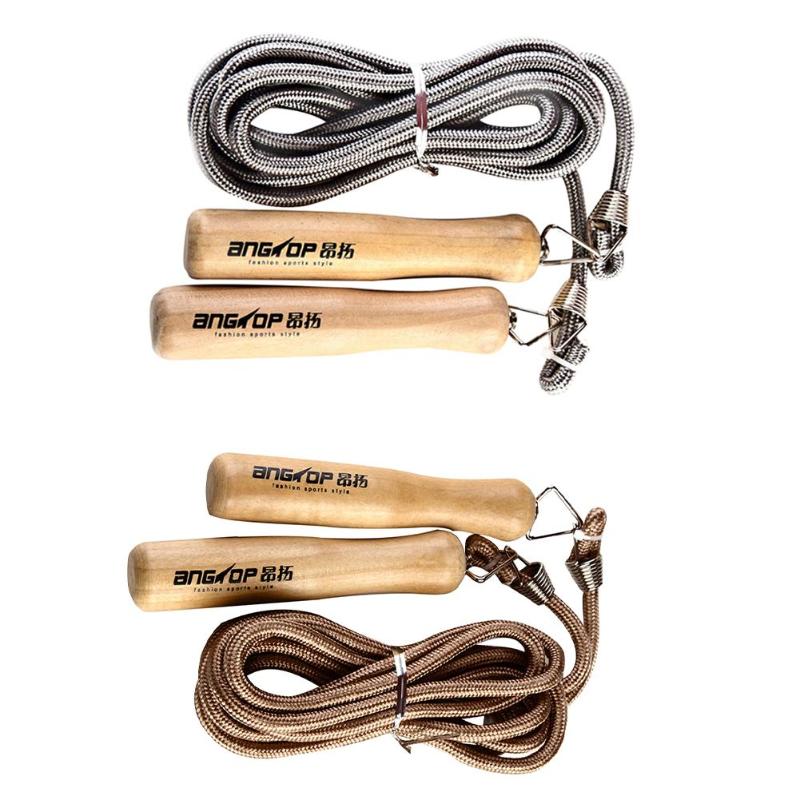 

ANGTOP AT0915 Cotton Rope Wooden Handle Rope Skipping Adult Sports Dedicated Skipping