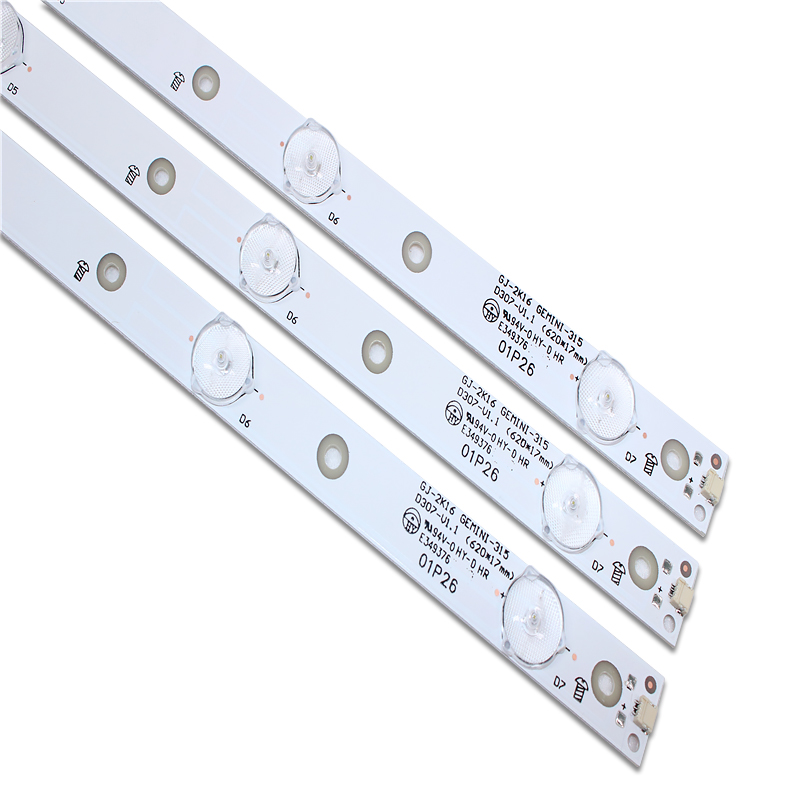 

New Kit 6PCS 7LED(3V) 620mm LED backlight strip for KDL-32R330D 32PHS5301 32PFS5501 LB32080 V0 E465853 E349376 TPT315B5