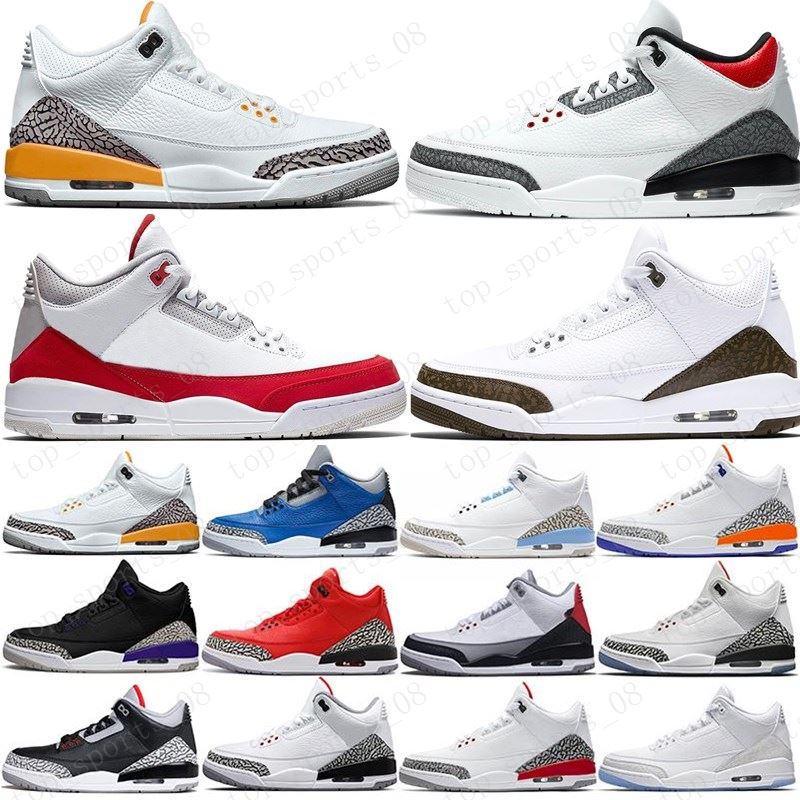 

2020 Cheap mens Jumpman 3 basketball shoes 3s Michigan UNC Blue Georgetown OG Black Cement White aj3 Tinker NRG j3 retro sneakers boots with, Box