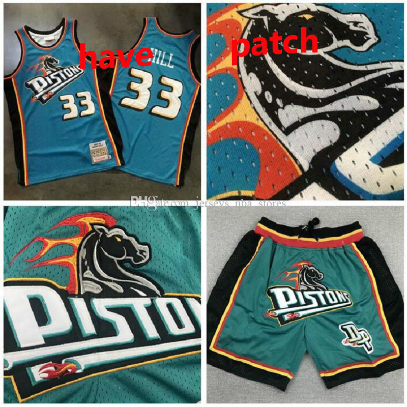 

2021 New Basketball Jersey DetroitPistonMens Grant 33 Hill Mesh Retro Dennis 10 Rodman Isiah 11 Thomas Derrick 25 Rose, Color1