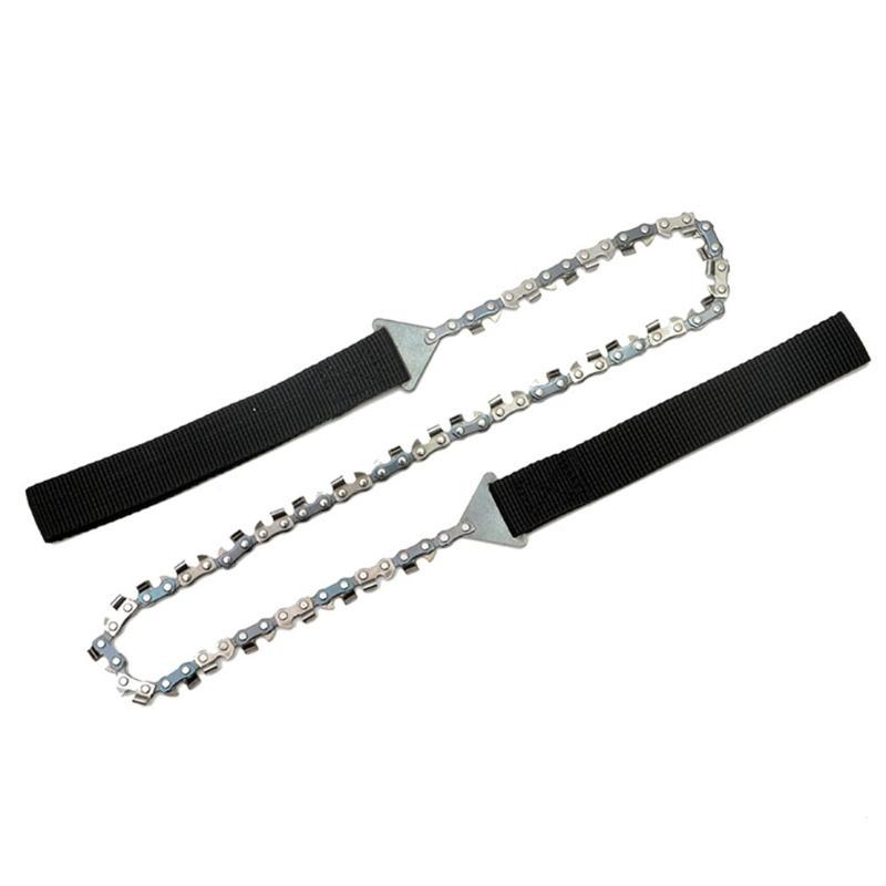 

Hand Chain Saw Steel Alloy Trimming Saw Outdoor Portable Manual Wire For Camping Hiking Survival Tool