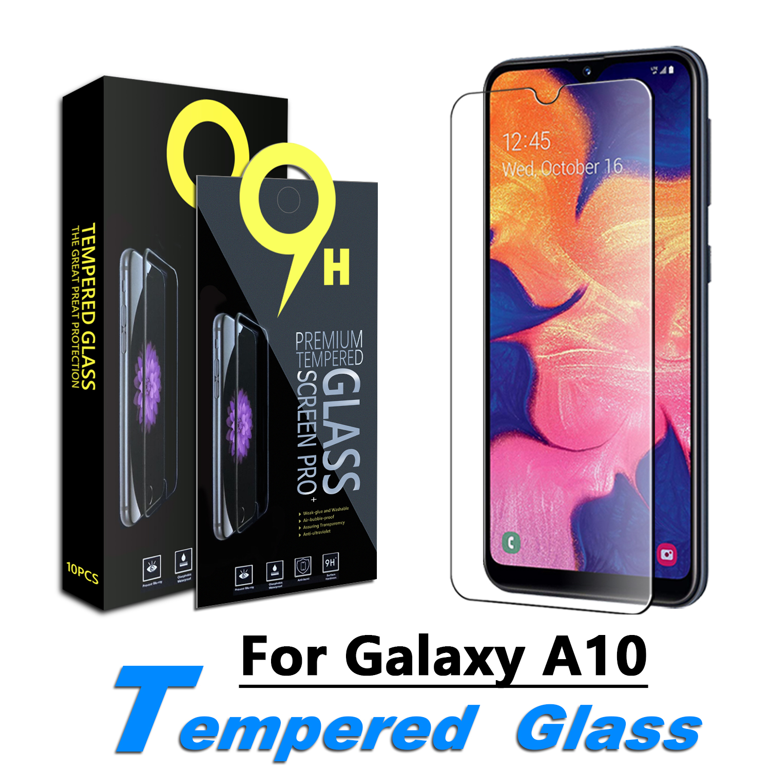 

KAREEN for Samsung Galaxy A10e, A20, A30, A50, A70 Tempered Glass Screen Protector, with Retail Paper Box