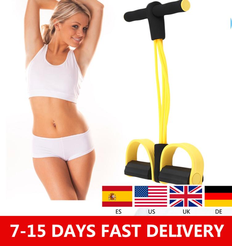 

Four Elastic Band Fitness Resistance Band Rope Exercise Equipment for Yoga Pilates Workout Latex Tube Pull Rope drop shipping