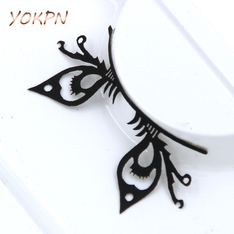 

YOKPN Exaggerated Stage Makeup False Eyelashes With Money Paper-cut False Eyelashes Creative Arts Style