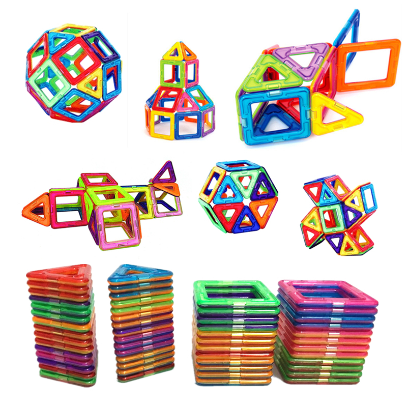 Big Size Magnetic levitation cube Building Blocks Toys Triangle Square Brick designer Enlighten Free Stickers Wholesale 54pcs/1 Set-image-411764240