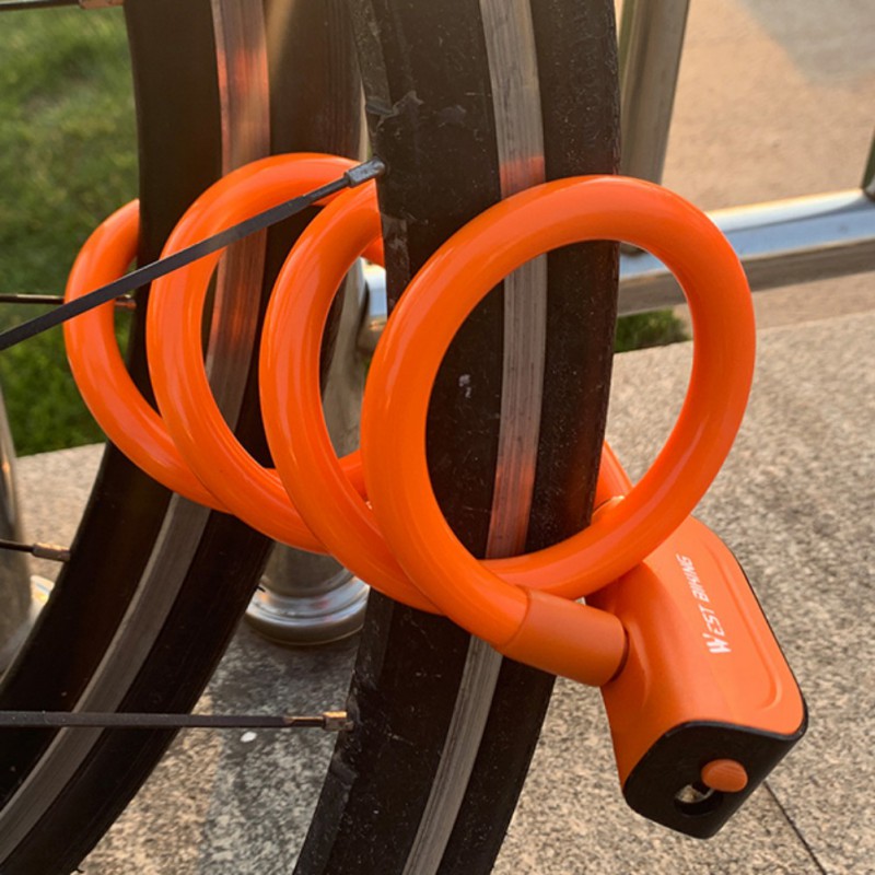 

Bicycle PVC Lock Road Bike Safety Anti-theft Chain Lock Outdoor Cycling Bicycle Accessories Bike 2020