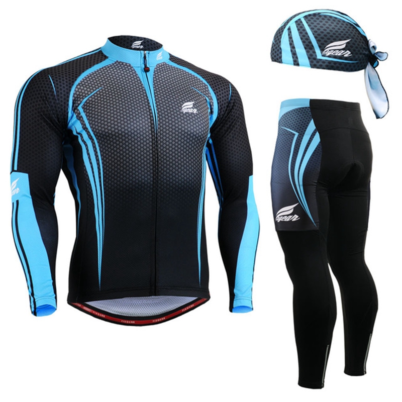 

2020 cycling clothes china Fresh Cycling Jersey Set Hat for men Autumn spring Breathable Ropa Ciclismo Bike Clothing, As picture showed