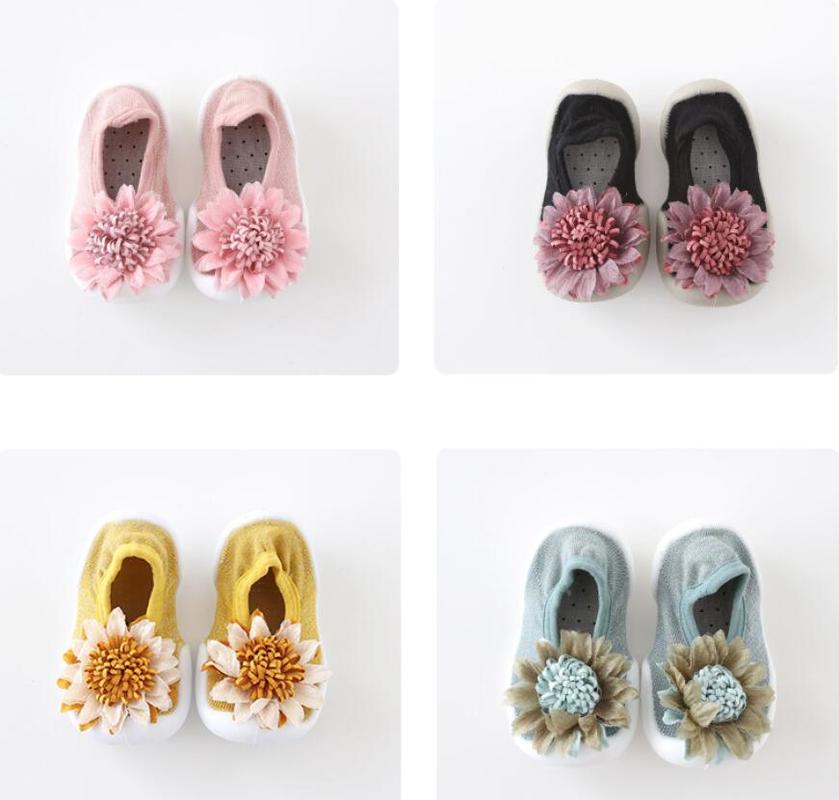 

Toddler Baby Girls Sock Shoes Kids Soft Sole Rubber Shoes for girl boys Socks Slipper Infant Baby Soft Anti-slip, Color random 18