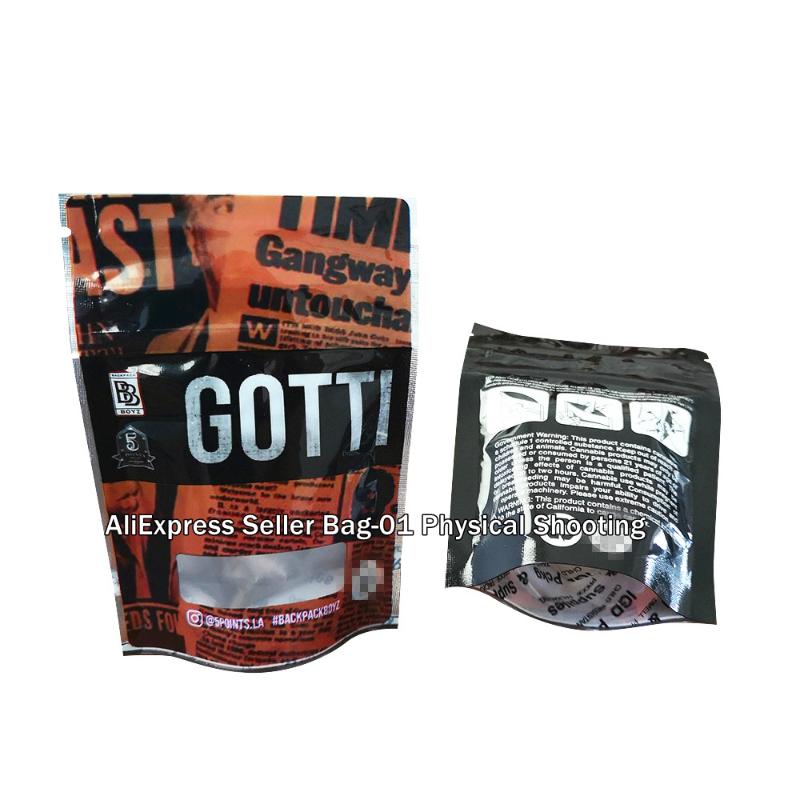 

GOTTI) (BUMPY)NEW Bag Resealable Packaging- ONLY Bag No any Patch
