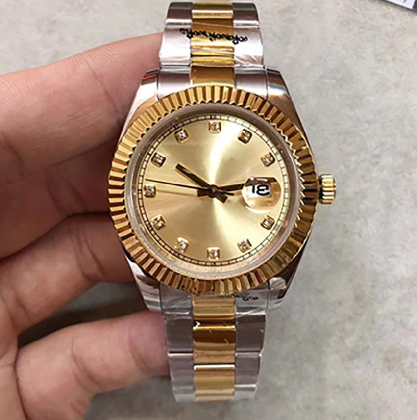 

Top sales 36 MM rose gold dial top men's watch Date series m126331 high quality original Mechanical date just Wristwatches, Only waterproof