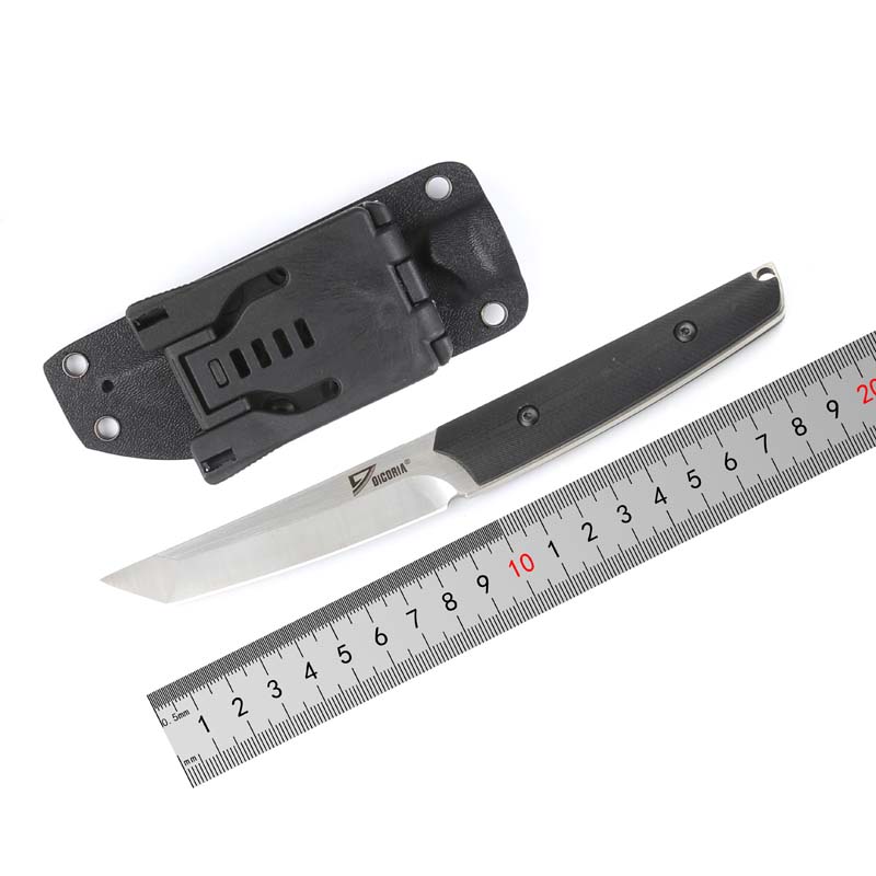 

DICORIA Slay VG-10 fixed blade tactical straight hunting knife KYDEX Sheath G10 handle camping outdoor survival EDC knives tools