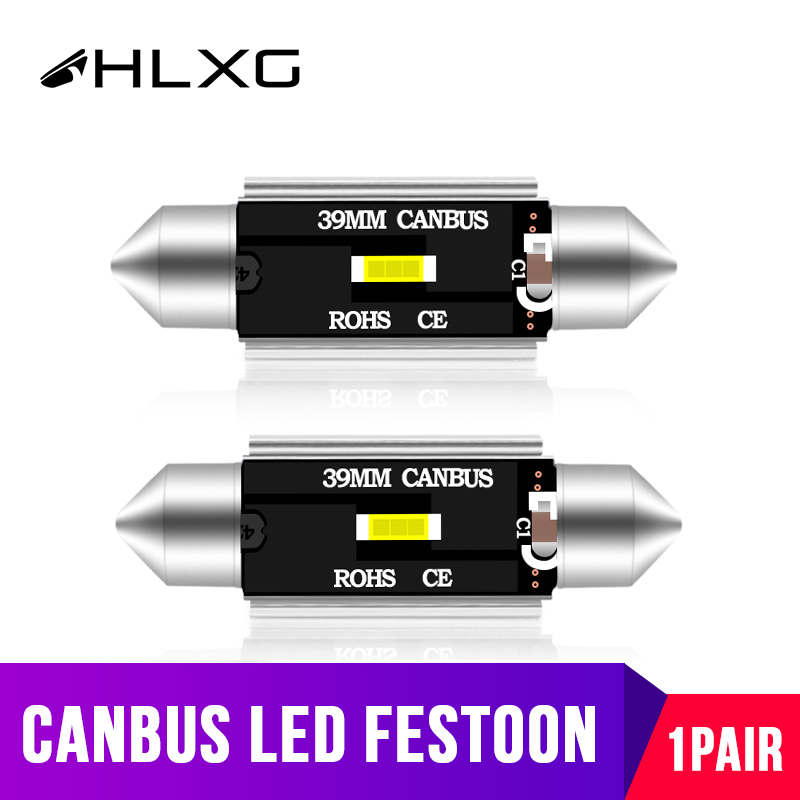 

CSP 1860 Canbus Festoon c5w C10W Led Bulb 31mm 36mm 39mm 41mm Car Licence Plate Interior Reading Lights 12V 24V non-polar 1Pair, As pic