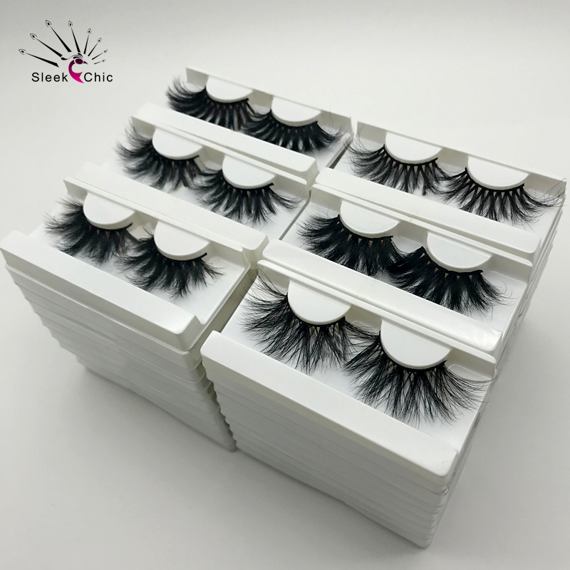 

25mm Mink Lashes Bulk Magnetic Eyelashes Package Wholesale Eye Lashes Dramatic False eyelashes 30 Pairs Handmade Fake