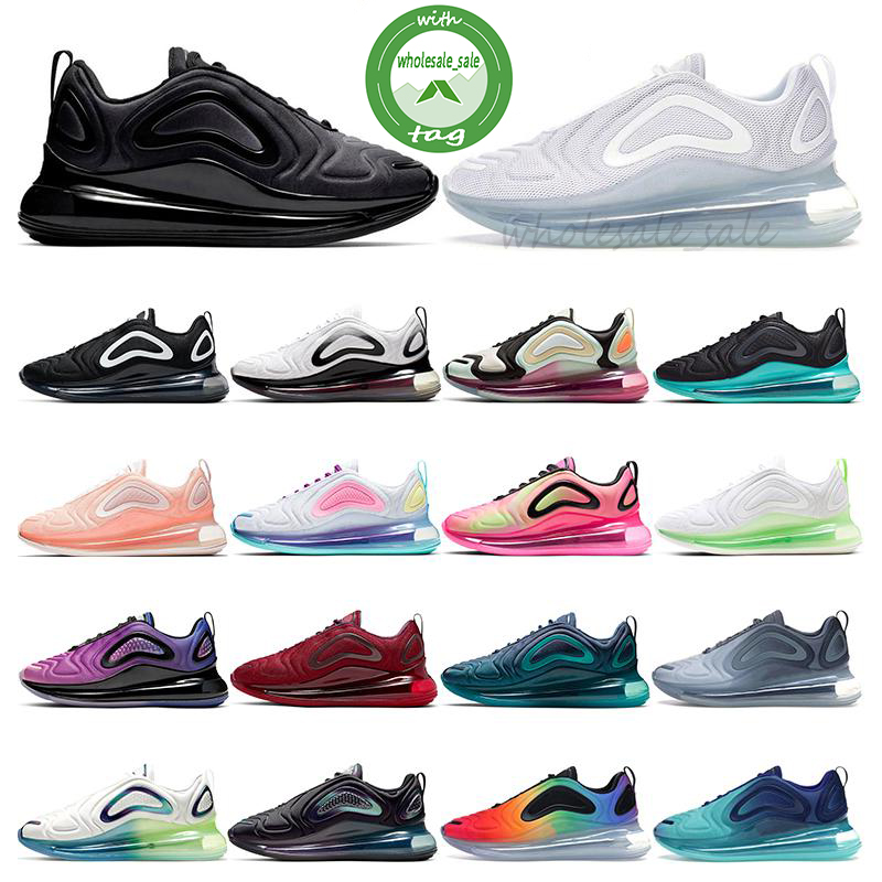 

Mens sneakers 72 running shoes Bubble Pack Volt white black Oreo Fossil Pink Blast Nightshade womens sports trainers outdoor sneakers, Ocean blue 40-45