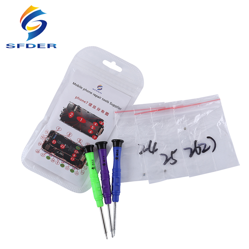 

Full Screw Set for 6/6P/6S/6SP/7/7P/8/8P/X/XR/XS/XS MAX Motherboard Screen Bottom Screws for Repair Tools Kit