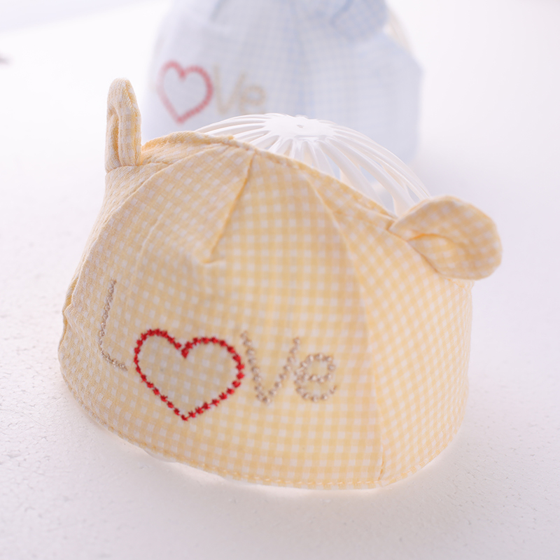 

Newborn baby hat cotton thin cap spring and summer, Blue