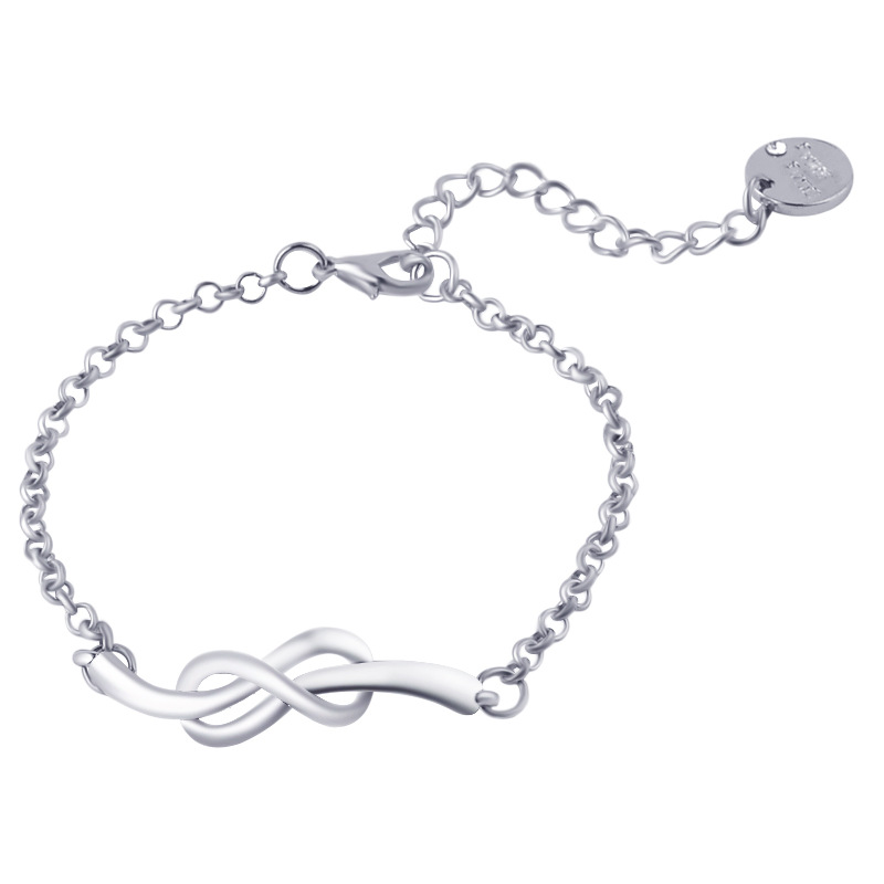 

2020 Hot promotional models Pure stainless steel knotted single-line bracelet Simple atmospheric models