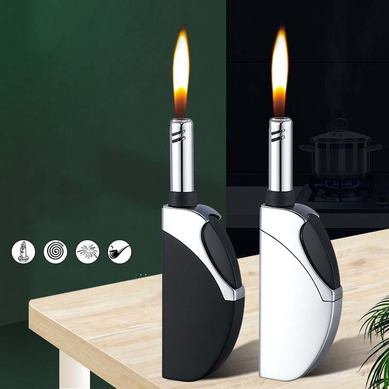 2020 Candle Lighter Long Neck Butane Gas Creative Shape Lighter Fuel