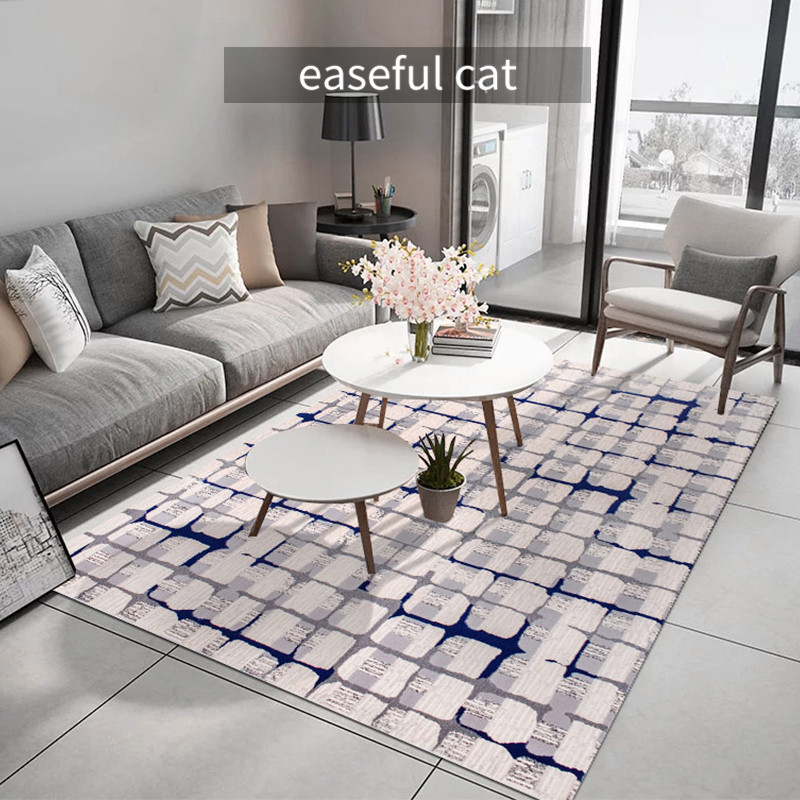 

80*120cm Modern Jianou living room coffee table carpet sofa bedroom bed side carpet cushion light luxury household customizable, 896006