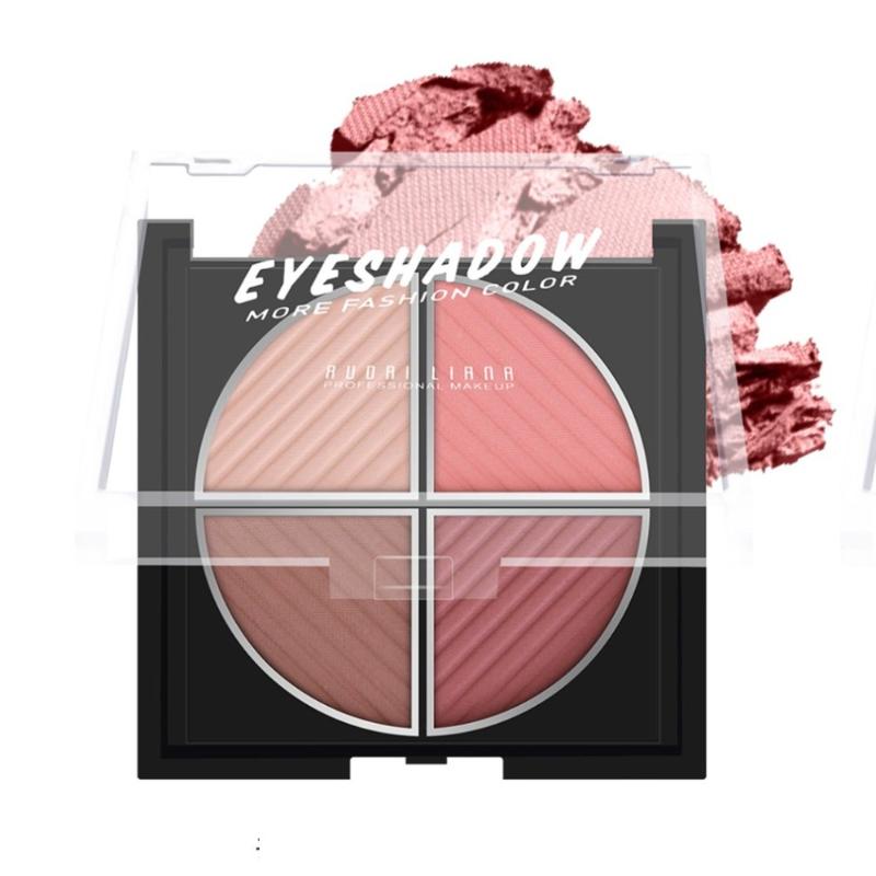 

Top Quality 4 Color Metallic Radiant Eye Shadow Palette Professional Makeup Eye shadow long lasting Glitter Easy to Wear