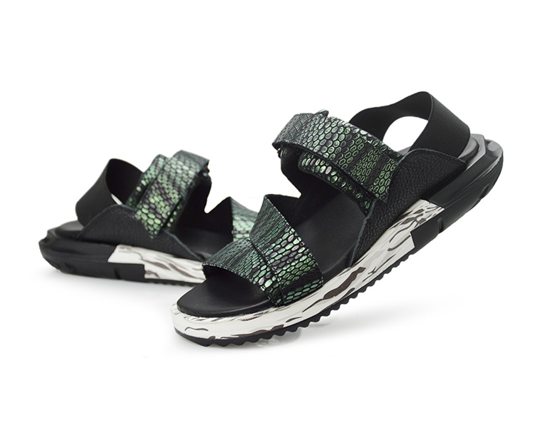 

Man Beach Sandals 2020 Summer Gladiator Men's Outdoor Shoes Roman Men Casual Shoe Flip Flops Large Size 46 slippers, As pic 3