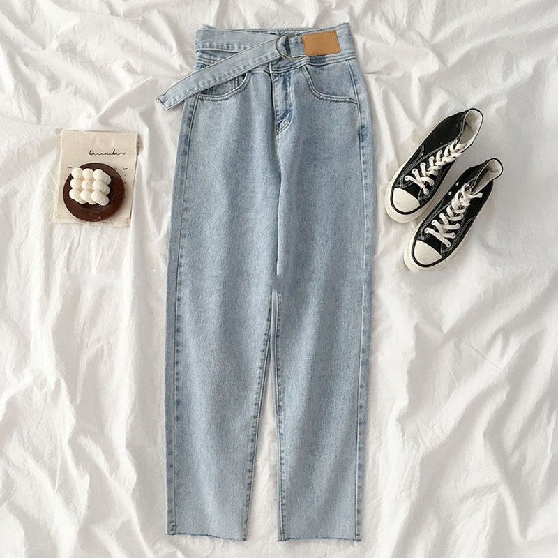 

Vintage High Waist Straight Jeans Pant for Women Streetwear Loose Female Denim Jeans Buttons Zipper Ladies 2020, Black