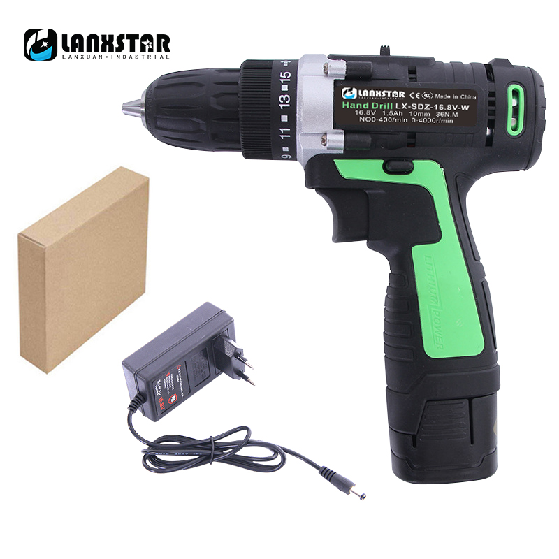 

16.8V Lithium Drill Double Speed 12V Rechargeable Electric Drill Hand Drills Multi-function Household Electric Screwdriver
