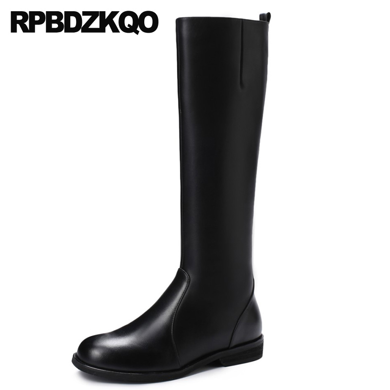 

10 knee high equestrian ladies plus size designer shoes women luxury 2020 black tall chunky boots long riding big short zipper