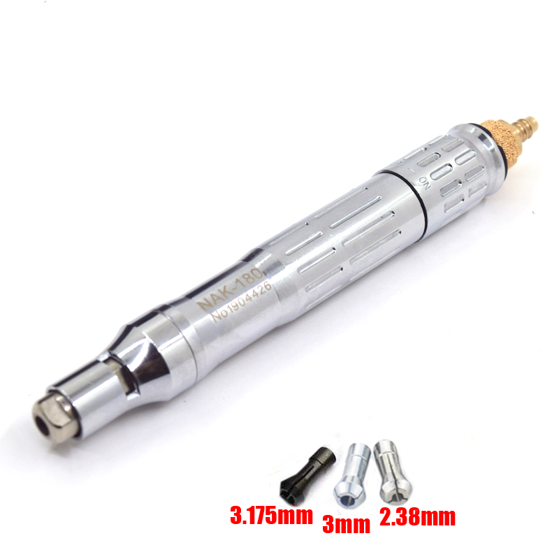 

1pcs NAK-180 Air Micro grinder pencil Universal Collets Die grinder air pressure 3.175mm 1/8" inch Kit Set