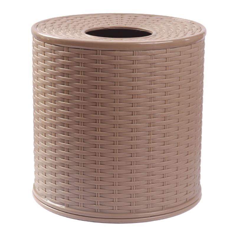 

Bathroom Decorative Tissue Box Paper Storage Toilet Hotel Living Room Dustproof Napkin Holder Round Container Gift Bedroom Home