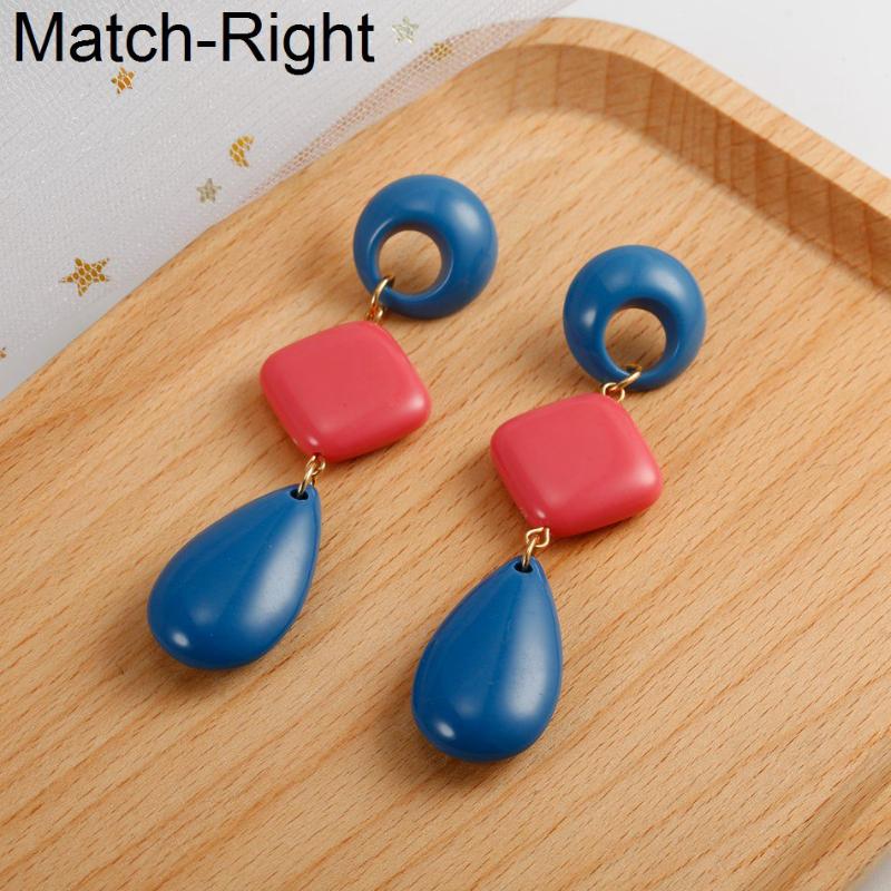 

Match-Right Women Long Dangle Hanging Earrings For Women Statement Acrylic Korean Drop Earrings Pendant Female Jewelry NR215