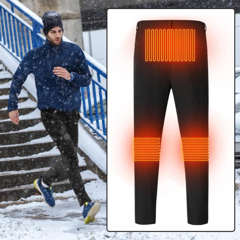 

2020 USB Electric Heated Warm Pants Men Heating Base Layer Elastic Trousers Insulated Heated Underwear For Camping Hiking Skiing, As pic