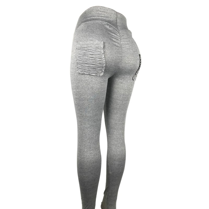 

Hot Women Yoga Pants Gym Leggings Push Up Fitness With Pocket High Waist Jogger Sport pants Tights Female Casual Tools, Black
