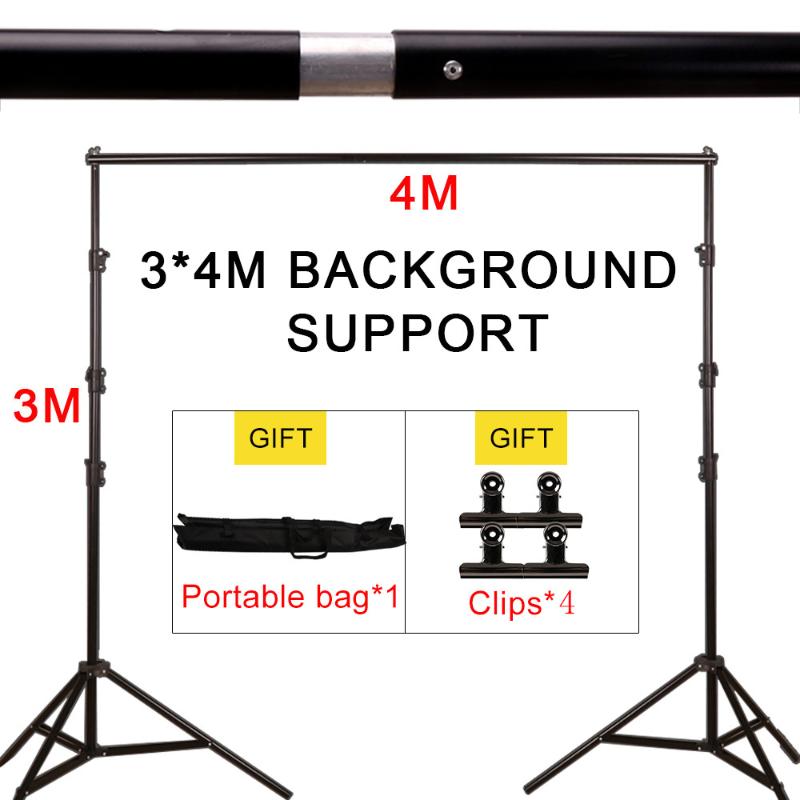 

GSKAIWEN Black Sturdy 10 Feet Length 13 Feet Width Blackdrop Support Backgroud Support Photography Holder With Carrying Bag