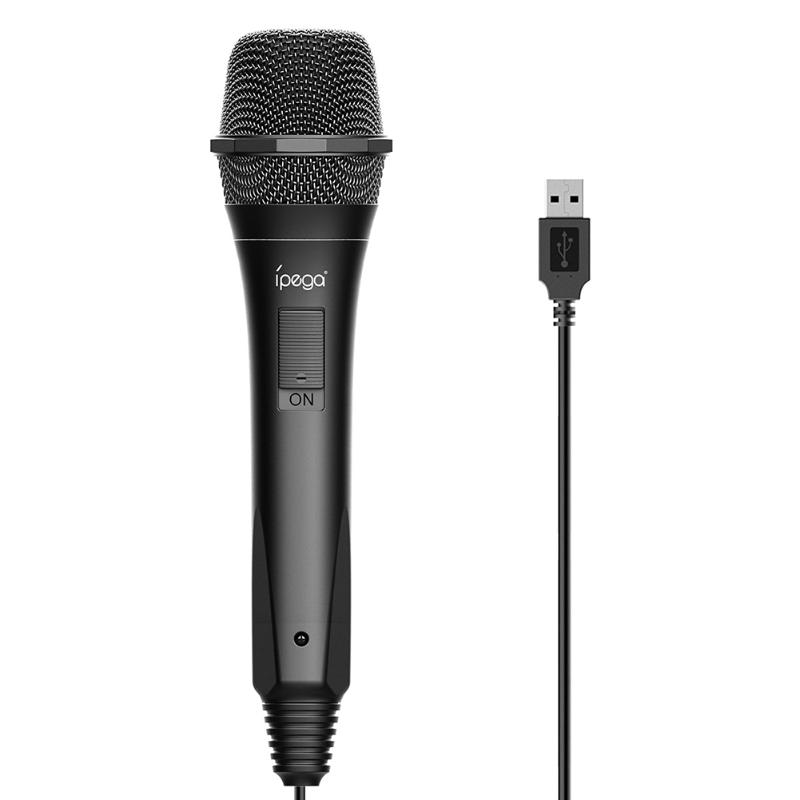

ALLOYSEED PG-9209 USB 2.0 Wired Gamepad Microphone Universal Karaoke Singing MIC for Nintend Switch PS4 Wii U