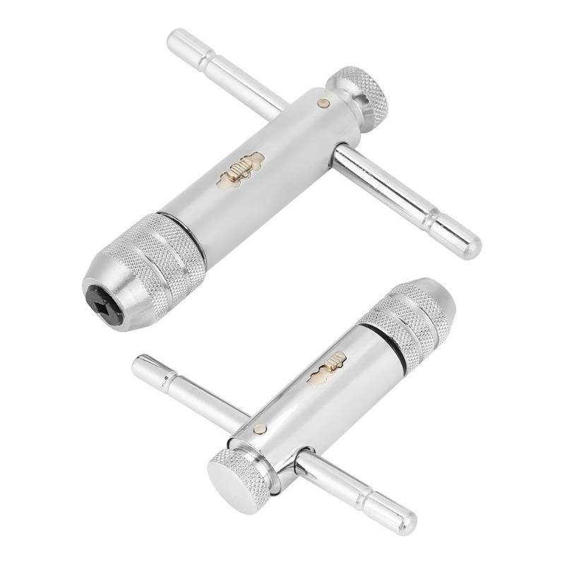 

T-Handle Ratchet Tap Wrench Adjustable T-Bar Handle Ratchet Tap Wrench M3-M8 / M5-M12 for & Die Set