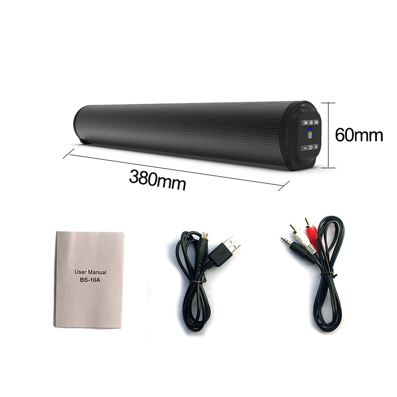 

Bluetooth Soundbar Portable Soundbar Wireless Speakers for Home Theater Surround Sound with Built-in Subwoofers for TV/PC/Phone