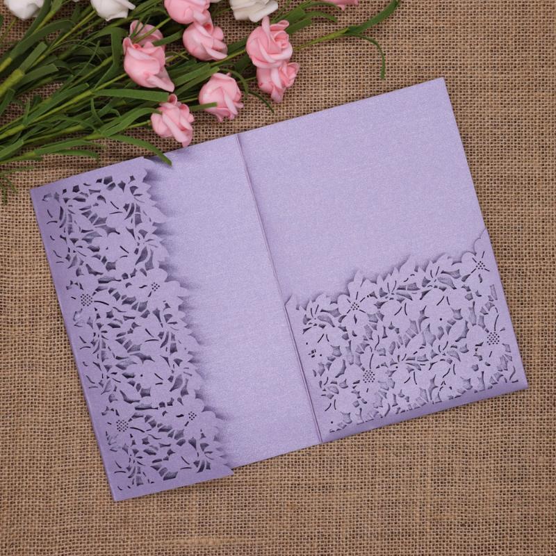 

40pcs/pack Glitter Wedding Invitation Card Cover Leaves Shinny Paper Carved Invitations Birthday Baptism Cards Festival Party