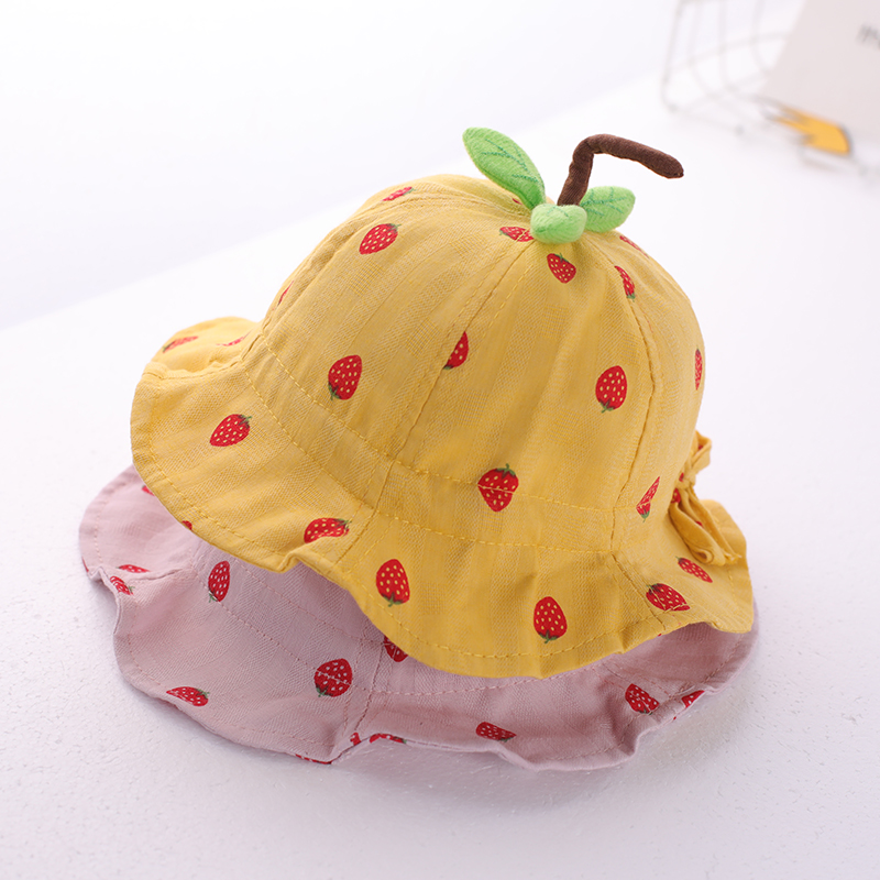 

Baby fisherman hat spring and summer thin princess cute summer sun hat girl